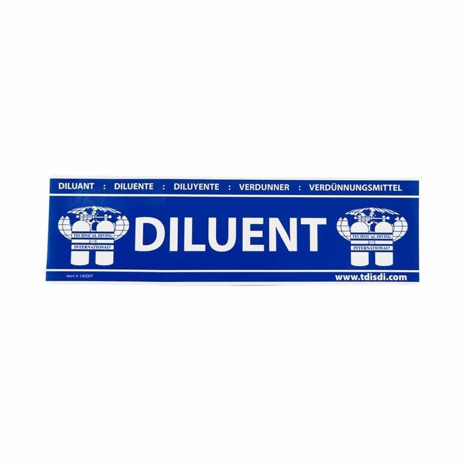 Diluent Cylinder Sticker