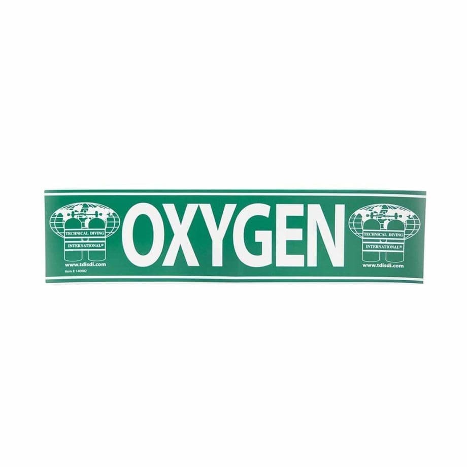 Oxygen Tank Decal